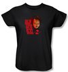 Child&#039;s Play 2 Ladies T-shirt Movie In Heaven Black Tee Shirt