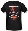 Child&#039;s Play 2 T-shirt Movie Chucky&#039;s Back Black Slim Fit Tee Shirt