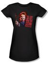 Child&#039;s Play 3 Juniors T-shirt Movie Good Guy Black Tee Shirt