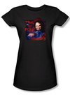 Child&#039;s Play 3 Juniors T-shirt Movie Time To Play Black Tee Shirt