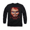 Child&#039;s Play 3 Shirt Chucky Squared Long Sleeve Black Tee T-Shirt