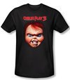 Child&#039;s Play 3 T-shirt Movie Chucky Black Slim Fit Tee Shirt