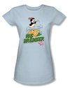 Chilly Willy Juniors T-shirt TV Show Ice Breaker Light Blue Tee Shirt