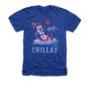 Chilly Willy Shirt Chillax Adult Heather Royal Blue Tee T-Shirt