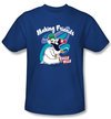 Chilly Willy T-shirt TV Show Making Friends Adult Royal Blue Tee Shirt