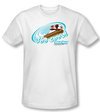 Chilly Willy T-shirt TV Show Too Cool White Slim Fit Tee Shirt