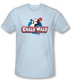 Chilly Willy T-shirt TV Show Willy Logo Light Blue Slim Fit Tee Shirt