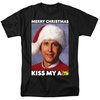 Christmas Vacation Kiss My Ass Funny T-shirt - Black