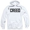 Creed Hoodie Cracked Logo White Sweatshirt Hoody