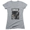 Creed Juniors V Neck Shirt Movie Poster Athletic Heather T-Shirt