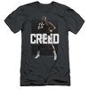 Creed Slim Fit Shirt Adonis Johnson Final Round Charcoal T-Shirt