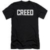 Creed Slim Fit Shirt Cracked Logo Poster Black T-Shirt