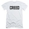 Creed Slim Fit Shirt Cracked Logo White T-Shirt