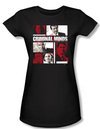 Criminal Minds Juniors T-shirt Character Boxes Black Tee Shirt