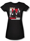 Criminal Minds Juniors T-shirt Guns Drawn TV Show Black Tee Shirt