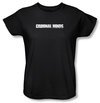 Criminal Minds Ladies T-shirt Logo TV Crime Drama Black Tee Shirt