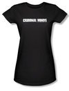 Criminal Minds Logo Juniors T-shirt TV Crime Drama Black Tee Shirt