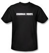 Criminal Minds Logo T-shirt - Crime Drama TV Series Black Tee Shirt