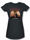 Cry Baby Juniors T-shirt Movie The Drapes Charcoal Tee Shirt