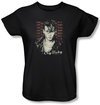 Cry Baby Ladies T-shirt Movie Drapes &amp; Squares Black Tee Shirt