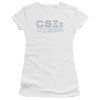 CSI Cyber Shirt Juniors Logo White T-Shirt