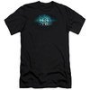 CSI Cyber Shirt Slim Fit Thumb Print Black T-Shirt