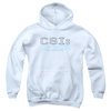 CSI Cyber Youth Hoodie Logo White Kids Hoody