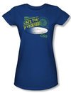 CSI Juniors T-shirt I Ate The Evidence Royal Blue Tee