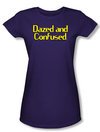 Dazed And Confused Juniors T-shirt Dazed Logo Purple Tee Shirt