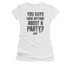 Dazed And Confused Shirt Juniors Party Time White Tee T-Shirt