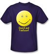 Dazed &amp; Confused T-shirt Movie Dazed Smile Adult Purple Tee Shirt