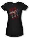 Dexter Juniors Shirt Blood Never Lies Black T-shirt Tee