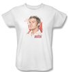 Dexter Ladies Shirt Blood Splatter White T-Shirt Tee.