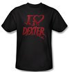 Dexter Ladies Shirt I Heart Dexter Black T-Shirt Tee