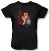 Dexter Ladies Shirt Layered Black T-Shirt Tee