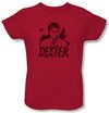 Dexter Ladies Shirt Splatter Red T-Shirt Tee