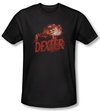 Dexter Shirt Drawing Adult Black T-Shirt Tee