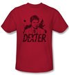 Dexter Shirt Splatter Adult Red T-Shirt Tee