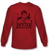 Dexter Shirt Splatter Red Long Sleeve T-Shirt Tee