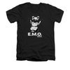 Eureka Shirt Slim Fit V-Neck E.M.O. Black T-Shirt