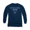 Eureka Shirt Tesla School Long Sleeve Navy Tee T-Shirt