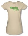 Family Ties Shirt Logo Juniors Cream Tee Shirt