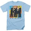 Friends Flock of Friends Adult T-shirt - Light Blue