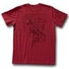 Flash Gordon Shirt Flash Adult Heather Red Tee T-Shirt