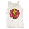 Flash Gordon Shirt Tank Top Distressed Bolt Logo Natural Tanktop