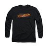 Flash Shirt Logo Long Sleeve Black Tee T-Shirt