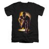 Flash Shirt Slim Fit V-Neck Ready Black T-Shirt