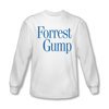 Forrest Gump Shirt Logo Long Sleeve White Tee T-Shirt