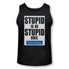 Forrest Gump Tank Top Stupid Is As Stupid Does Black Tanktop