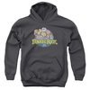 Fraggle Rock Kids Hoodie Circle Logo Charcoal Youth Hoody